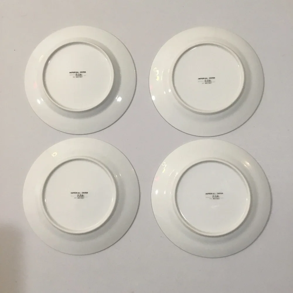 Vintage 70’s Imperial ‘Whitney’ Bread Plates Set of 4